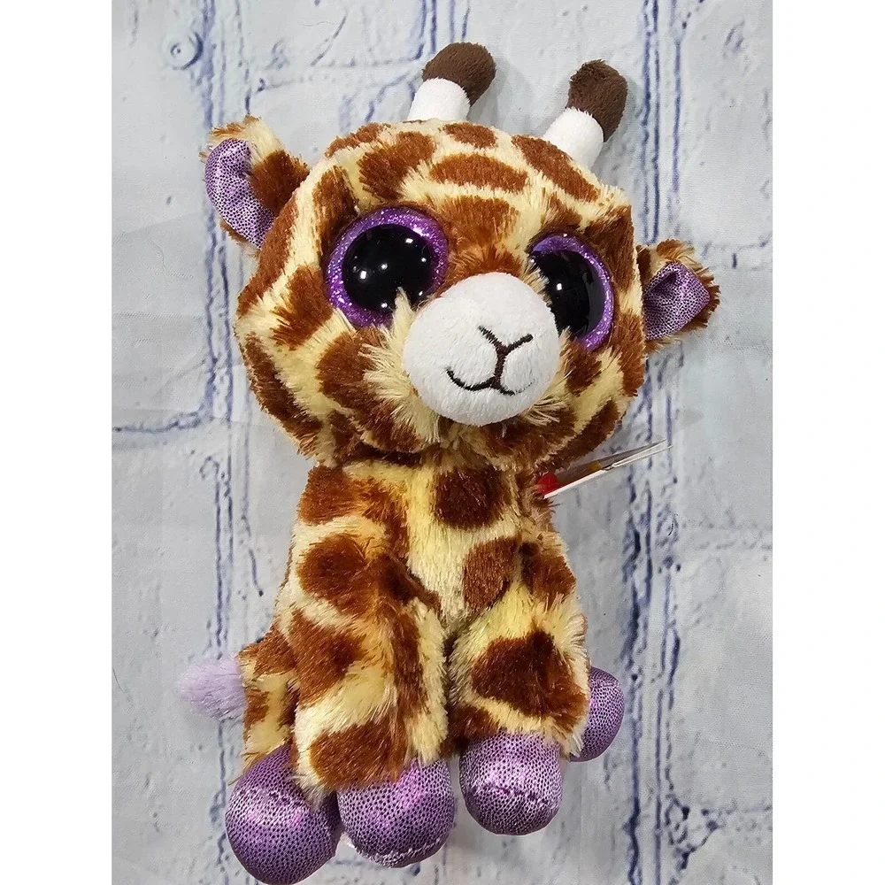 LOT OF 3 Ty Beanie Boos Safari Giraffe Ramsey Lion Zuri Monkey 6